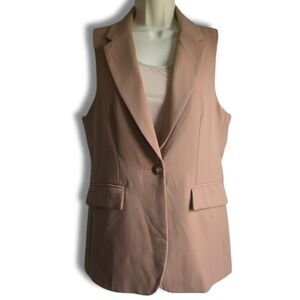 NWT Rachel Zoe Camel Sleeveless Blazer Vest M